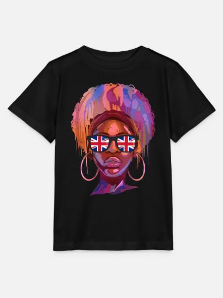 Großbritannien - Stanley/Stella Kinder T-Shirt MINI CREATOR - Schwarz