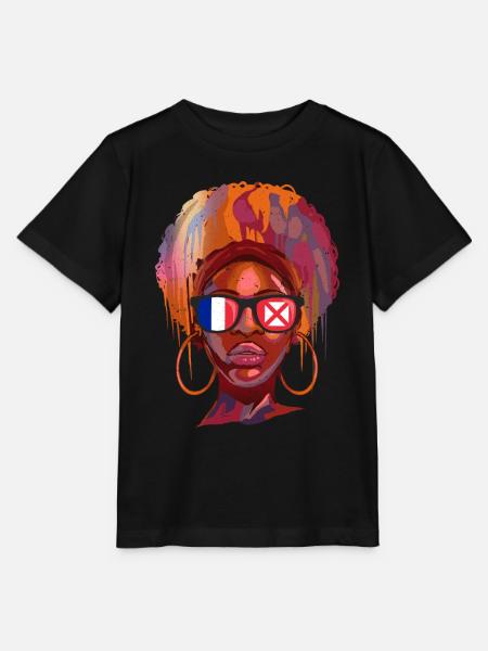 Wallis und Futuna - Stanley/Stella Kinder T-Shirt MINI CREATOR  - Schwarz