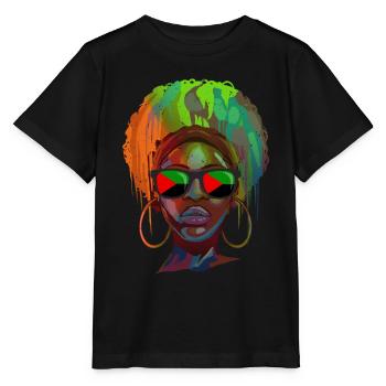 Martinique - Stanley/Stella Kinder T-Shirt MINI CREATOR  - Schwarz - Vorne - Mikhail (115cm)