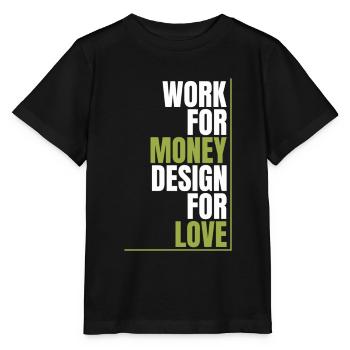 Développeur Web Développeur Web Amour - T-shirt bio MINI CREATOR Stanley/Stella Enfant - noir - Devant - Mikhail (115cm)