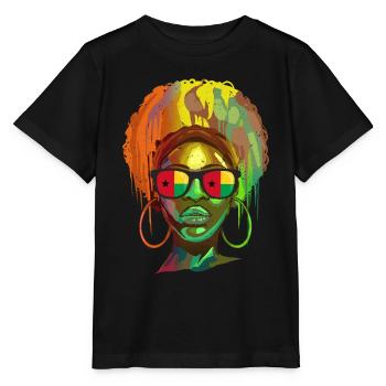 Guinée-Bissau - T-shirt bio MINI CREATOR Stanley/Stella Enfant - noir - Devant - Mikhail (115cm)