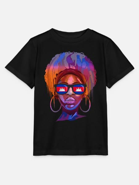 Kambodscha - Stanley/Stella Kinder T-Shirt MINI CREATOR - Schwarz