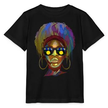 Guadeloupe - Stanley/Stella Kinder T-Shirt MINI CREATOR  - Schwarz - Vorne - Mikhail (115cm)
