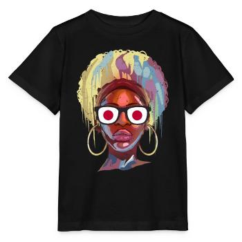 Japan - Stanley/Stella Kinder T-Shirt MINI CREATOR  - Schwarz - Vorne - Mikhail (115cm)