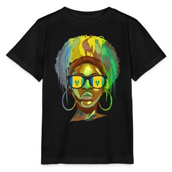 St. Vincent und die Grenadinen - Stanley/Stella Kinder T-Shirt MINI CREATOR  - Schwarz - Vorne - Mikhail (115cm)