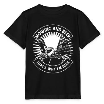 Hobby jardinier jardin bière de jardin - T-shirt bio MINI CREATOR Stanley/Stella Enfant - noir - Devant - Mikhail (115cm)