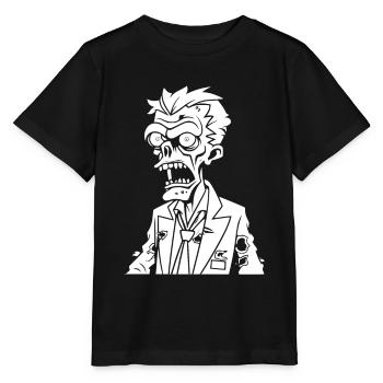 Zombie Halloween - T-shirt bio MINI CREATOR Stanley/Stella Enfant - noir - Devant - Mikhail (115cm)