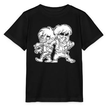 Zombie Halloween Creepy - Stanley/Stella MINI CREATOR Kids’ T-Shirt - black - Front - Mikhail (115cm)