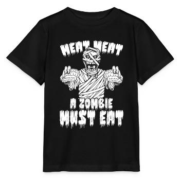 Zombie Halloween - T-shirt bio MINI CREATOR Stanley/Stella Enfant - noir - Devant - Mikhail (115cm)