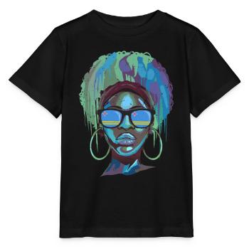 Aruba - Stanley/Stella Kinder T-Shirt MINI CREATOR  - Schwarz - Vorne - Mikhail (115cm)