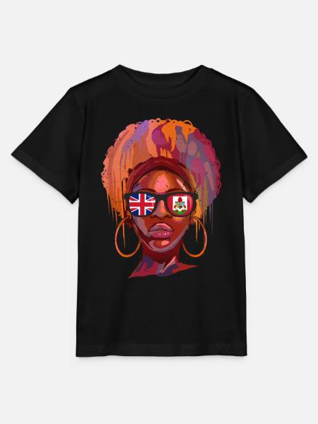 Bermuda - Stanley/Stella Kinder T-Shirt MINI CREATOR - Schwarz