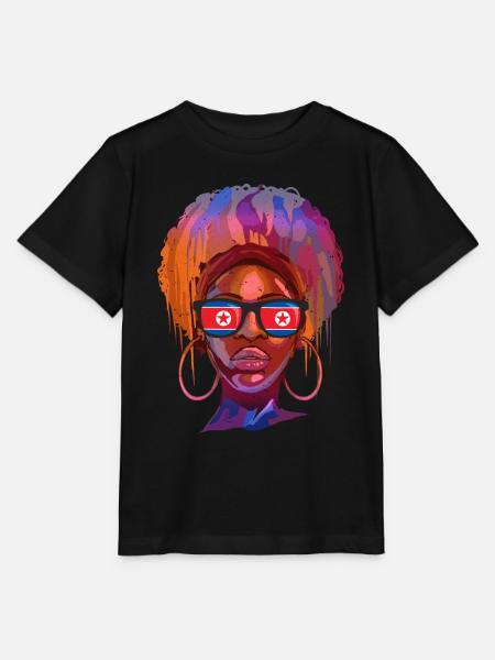 Nordkorea - Stanley/Stella Kinder T-Shirt MINI CREATOR  - Schwarz
