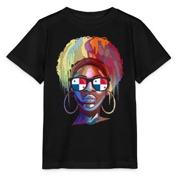 Panama - Stanley/Stella Kinder T-Shirt MINI CREATOR  - Schwarz - Vorne - Mikhail (115cm)