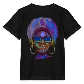 Curaçao - Stanley/Stella Kinder T-Shirt MINI CREATOR  - Schwarz - Vorne - Mikhail (115cm)