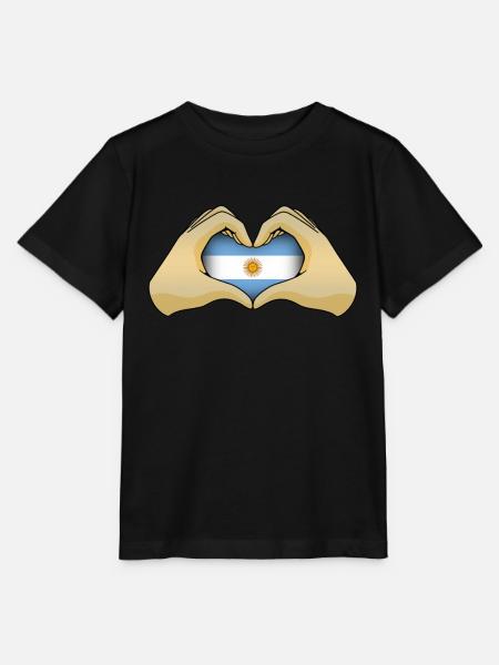 Argentinien - Stanley/Stella Kinder T-Shirt MINI CREATOR  - Schwarz