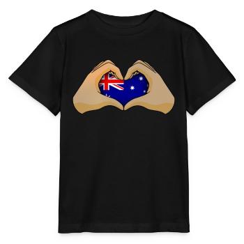 Australien - Stanley/Stella Kinder T-Shirt MINI CREATOR  - Schwarz - Vorne - Mikhail (115cm)