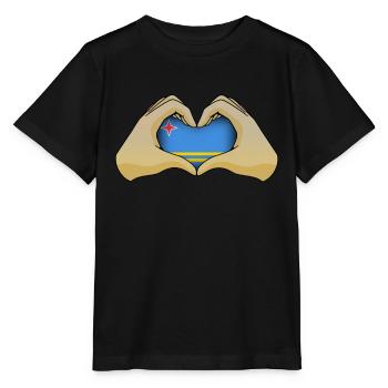 Aruba - Stanley/Stella Kinder T-Shirt MINI CREATOR  - Schwarz - Vorne - Mikhail (115cm)