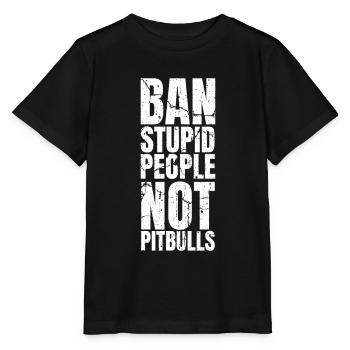 Pitbull Pitbull Interdiction - T-shirt bio MINI CREATOR Stanley/Stella Enfant - noir - Devant - Mikhail (115cm)