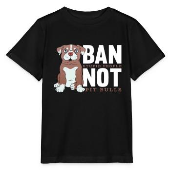 Pitbull Pitbull Interdiction - T-shirt bio MINI CREATOR Stanley/Stella Enfant - noir - Devant - Mikhail (115cm)