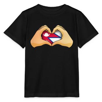 Nepal - Stanley/Stella MINI CREATOR Kids’ T-Shirt - black - Front - Mikhail (115cm)