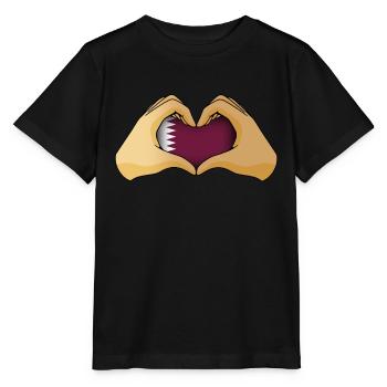 Katar - Stanley/Stella Kinder T-Shirt MINI CREATOR  - Schwarz - Vorne - Mikhail (115cm)