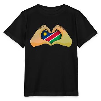 Namibia - Stanley/Stella Kinder T-Shirt MINI CREATOR  - Schwarz - Vorne - Mikhail (115cm)