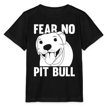 Pitbull Quote Pitbull Ban - Stanley/Stella MINI CREATOR Kids’ T-Shirt - black - Front - Mikhail (115cm)