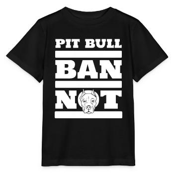 Pitbull Cool Pitbull Ban - Stanley/Stella MINI CREATOR Kids’ T-Shirt - black - Front - Mikhail (115cm)