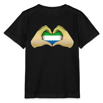 Sierra Leone - Stanley/Stella Kinder T-Shirt MINI CREATOR  - Schwarz - Vorne - Mikhail (115cm)