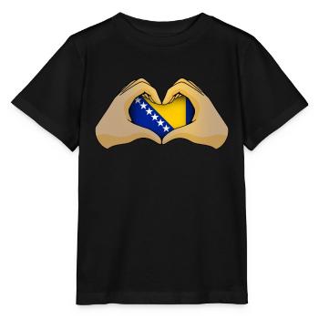 Bosnia and Herzegovina - Stanley/Stella MINI CREATOR Kids’ T-Shirt - black - Front - Mikhail (115cm)