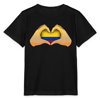 Kolumbien - Stanley/Stella Kinder T-Shirt MINI CREATOR  - Schwarz - Vorne - Mikhail (115cm)