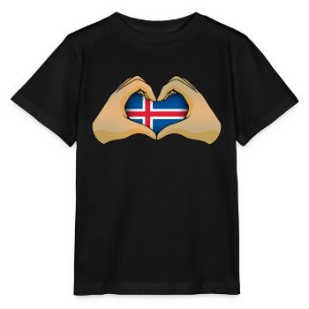 Iceland - Stanley/Stella MINI CREATOR Kids’ T-Shirt - black - Front - Mikhail (115cm)