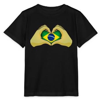 Brazil - Stanley/Stella MINI CREATOR Kids’ T-Shirt - black - Front - Mikhail (115cm)