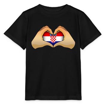 Kroatien - Stanley/Stella Kinder T-Shirt MINI CREATOR  - Schwarz - Vorne - Mikhail (115cm)