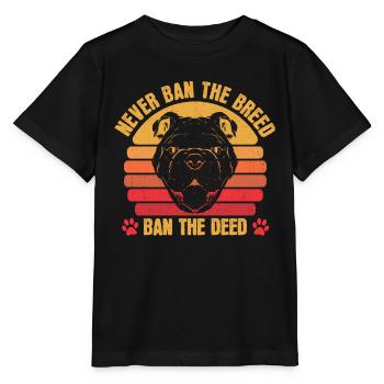 Pitbull Cool Pitbull Ban - Stanley/Stella MINI CREATOR Kids’ T-Shirt - black - Front - Mikhail (115cm)