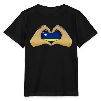 Curaçao - Stanley/Stella Kinder T-Shirt MINI CREATOR  - Schwarz - Vorne - Mikhail (115cm)