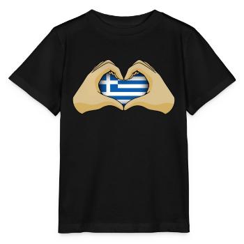 Greece - Stanley/Stella MINI CREATOR Kids’ T-Shirt - black - Front - Mikhail (115cm)