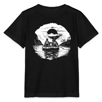 Rafting - T-shirt bio MINI CREATOR Stanley/Stella Enfant - noir - Devant - Mikhail (115cm)