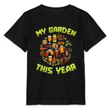 Hobby jardinier jardin bière de jardin - T-shirt bio MINI CREATOR Stanley/Stella Enfant - noir - Devant - Mikhail (115cm)