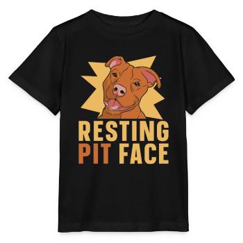 Pitbull Pitbull Interdiction Pitbull Repos Pit Face - T-shirt bio MINI CREATOR Stanley/Stella Enfant - noir - Devant - Mikhail (115cm)