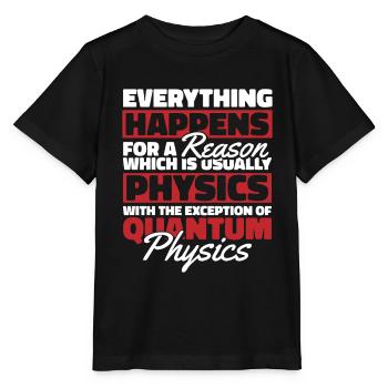 Physique Phyker Drôle de physique quantique - T-shirt bio MINI CREATOR Stanley/Stella Enfant - noir - Devant - Mikhail (115cm)