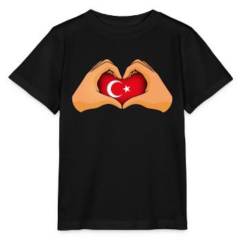 Türkei - Stanley/Stella Kinder T-Shirt MINI CREATOR  - Schwarz - Vorne - Mikhail (115cm)
