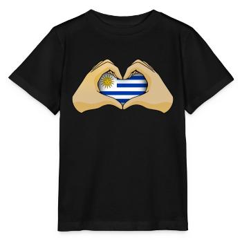 Uruguay - Stanley/Stella MINI CREATOR Kids’ T-Shirt - black - Front - Mikhail (115cm)