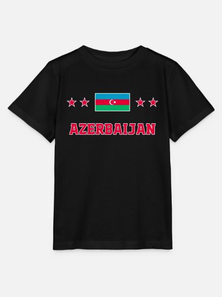 Aserbaidschan - Stanley/Stella Kinder T-Shirt MINI CREATOR - Schwarz