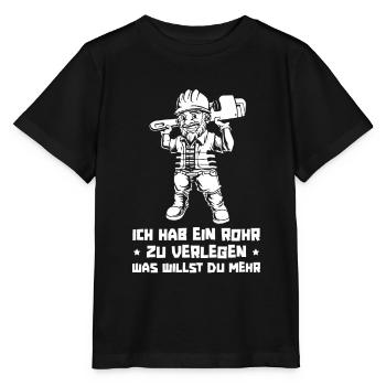 Pipeline builders - Stanley/Stella MINI CREATOR Kids’ T-Shirt - black - Front - Mikhail (115cm)