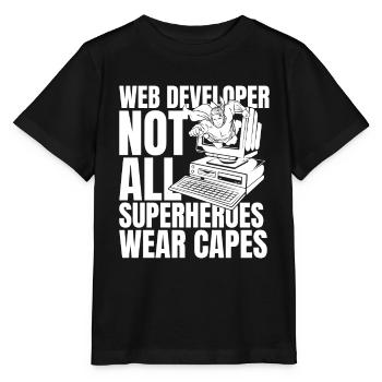 Web Entwickler Webdeveloper - Stanley/Stella Kinder T-Shirt MINI CREATOR  - Schwarz - Vorne - Mikhail (115cm)