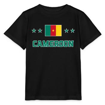 Kamerun - Stanley/Stella Kinder T-Shirt MINI CREATOR  - Schwarz - Vorne - Mikhail (115cm)