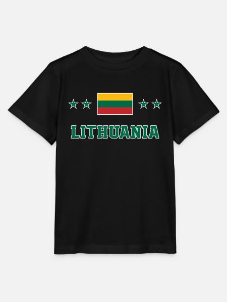 Litauen - Stanley/Stella Kinder T-Shirt MINI CREATOR  - Schwarz