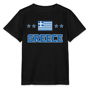 Greece - Stanley/Stella MINI CREATOR Kids’ T-Shirt - black - Front - Mikhail (115cm)
