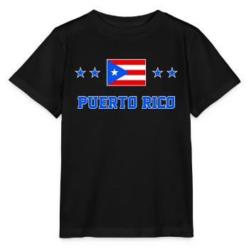 Puerto Rico - T-shirt bio MINI CREATOR Stanley/Stella Enfant - noir - Devant - Mikhail (115cm)